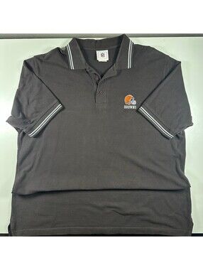 Vintage NFL Cleveland Browns Brown Polo XL